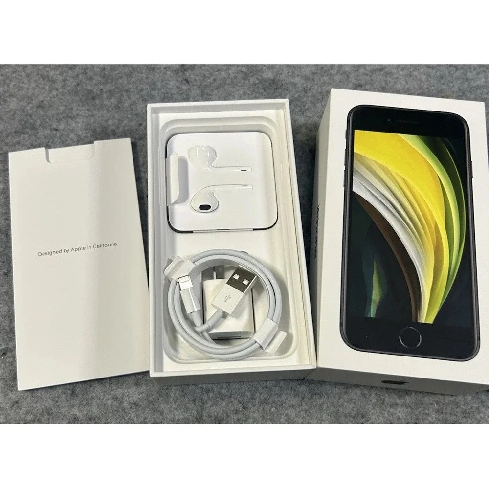 Apple iPhone SE Original Box with All OEM Accessories EarPods Charger Stickers